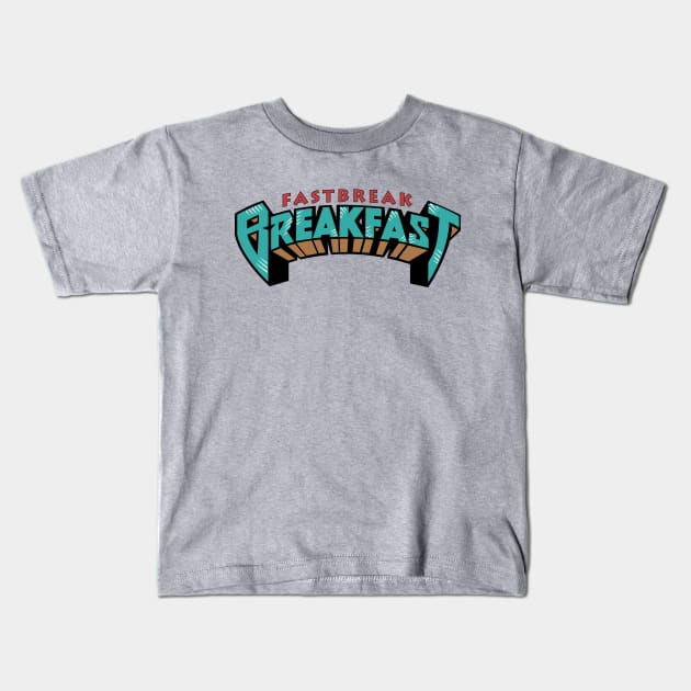 Fastbreak Breakfast Throwback Grizzlies logo Kids T-Shirt by Fastbreak Breakfast